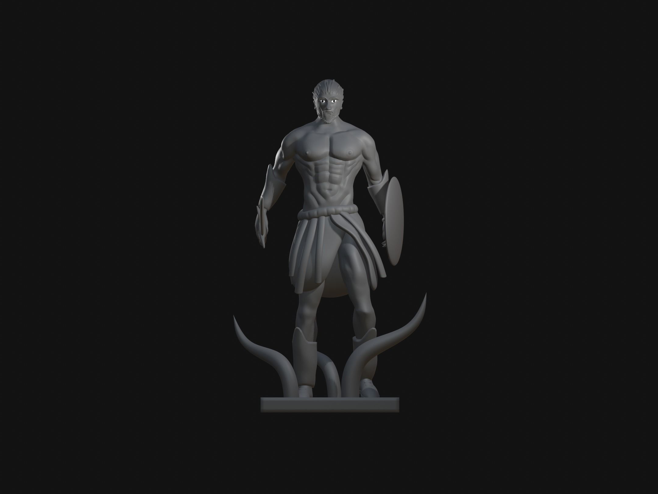 sparta character 3D print model_2