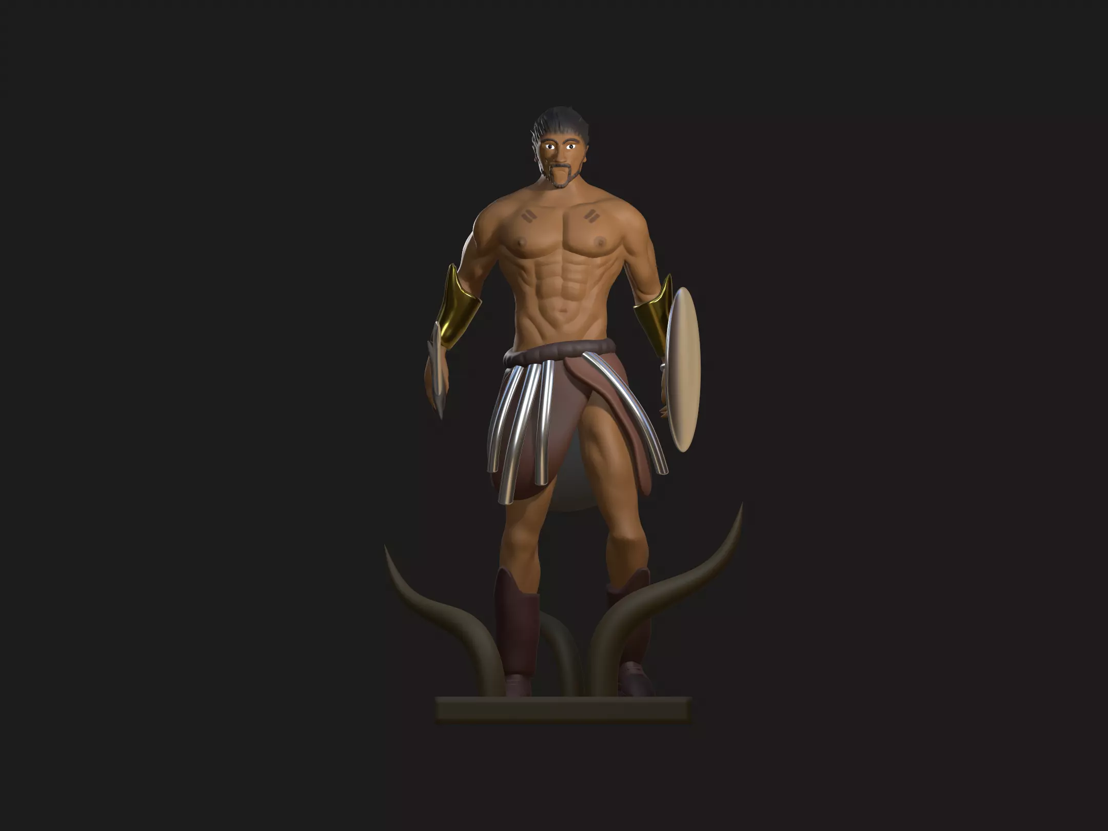 sparta character 3D print model_0