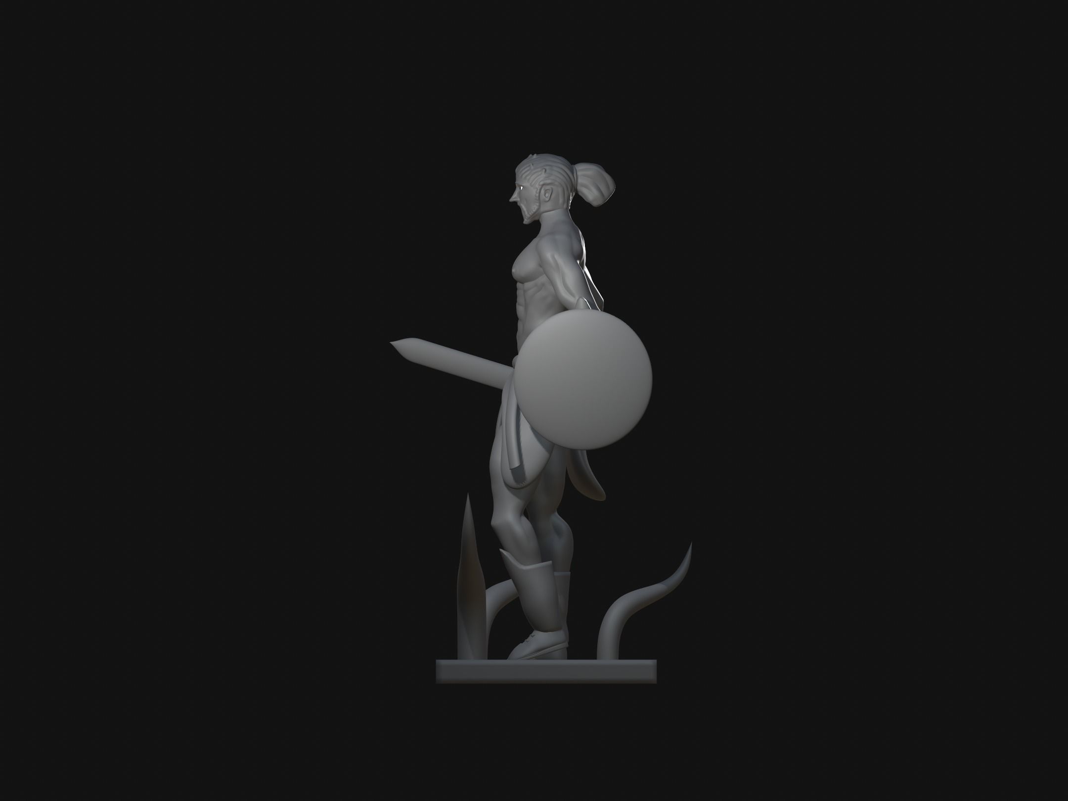 sparta character 3D print model_1