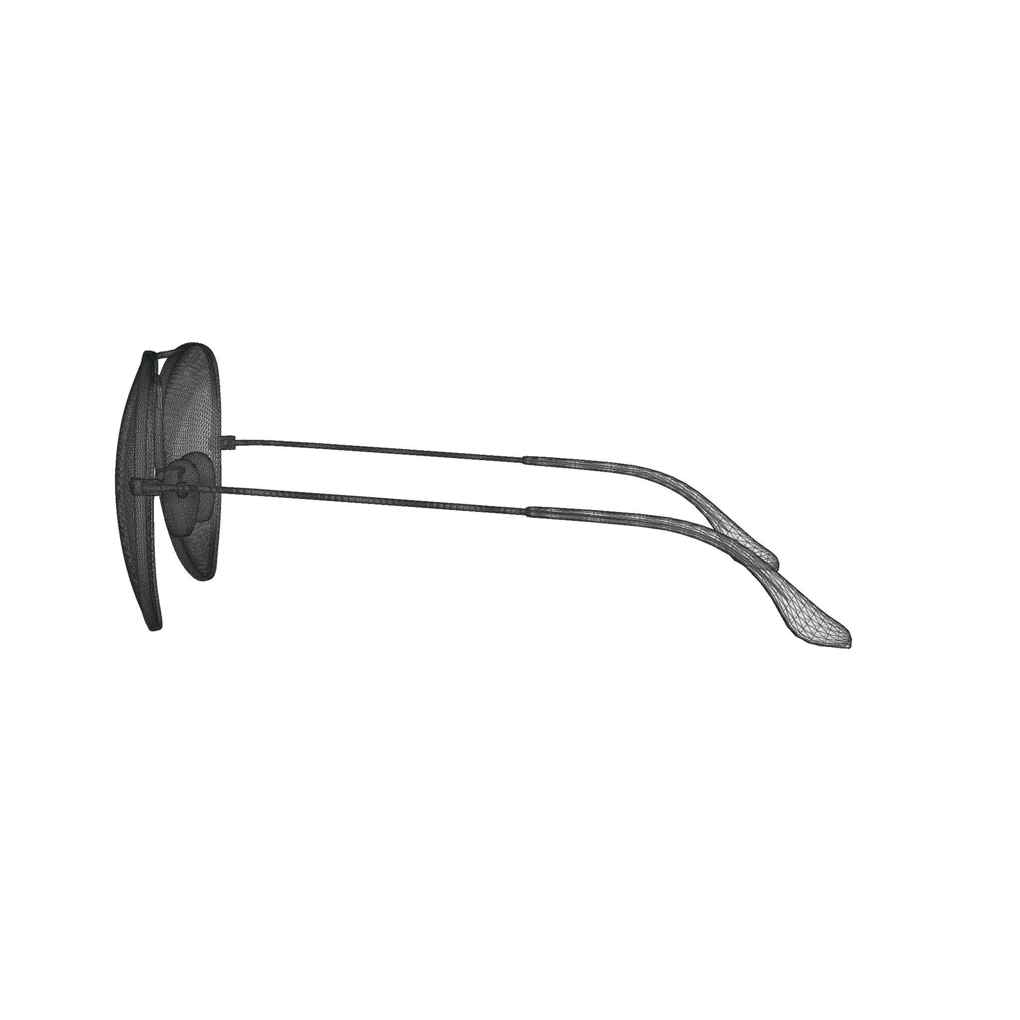 Ray-Ban Aviator - RB3026 Sunglasses Low-poly 3D model_7