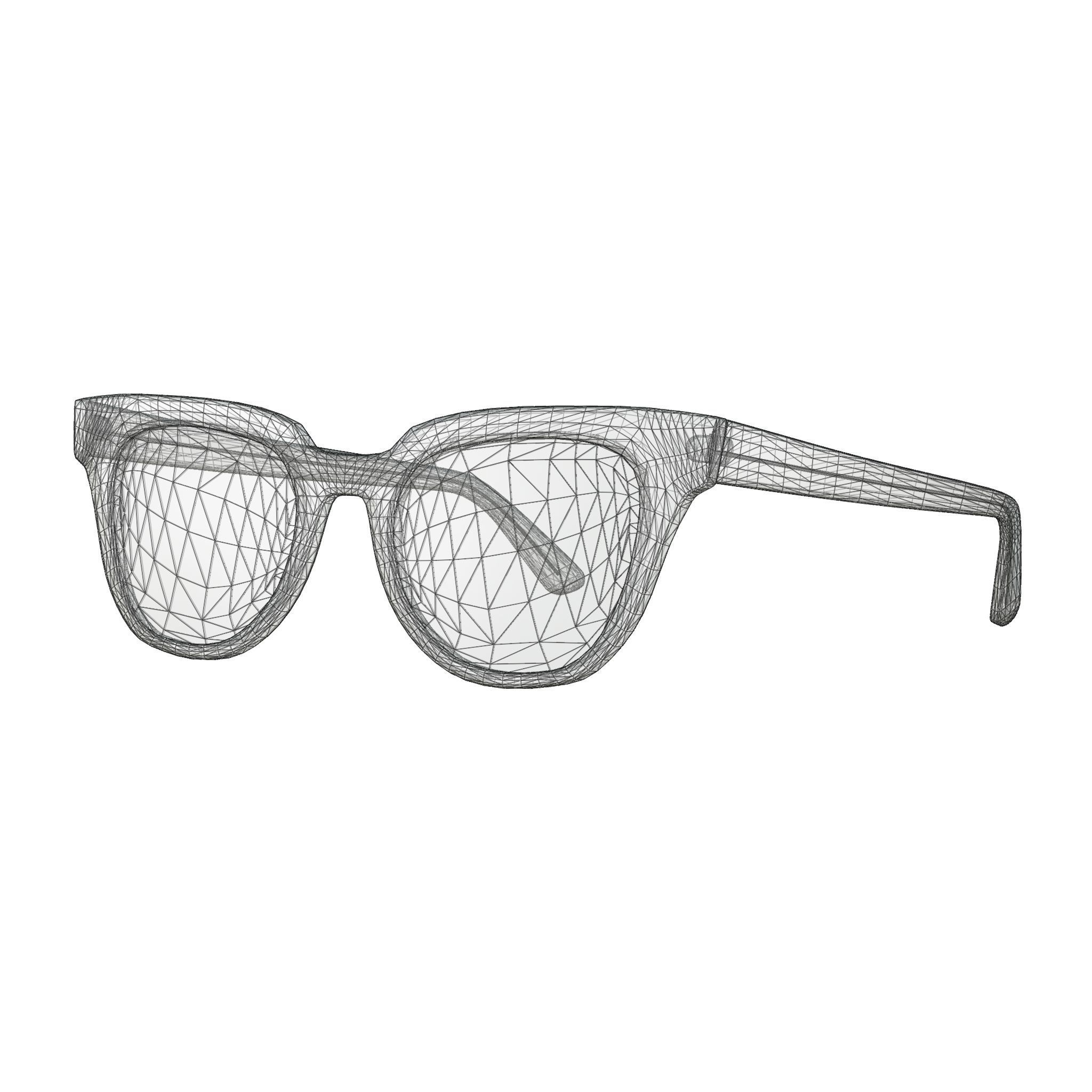 Ray-Ban Meteor - RB2168 128831 Sunglasses Low-poly 3D model_5