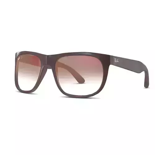 Ray-Ban Justin Flash gradient lenses - RB4165 Sunglasses Low-poly 3D model