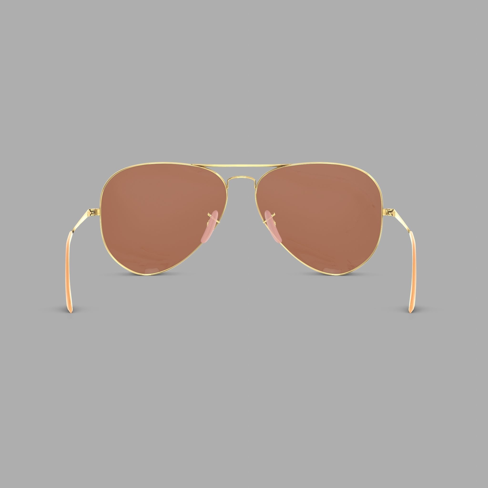 Ray-Ban Aviator Metal II - RB3689 Sunglasses Low-poly 3D model_1