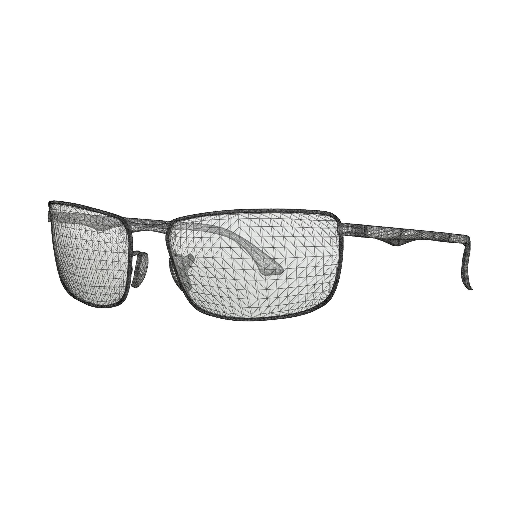 Ray-Ban - RB3498 Sunglasses Low-poly 3D model_4