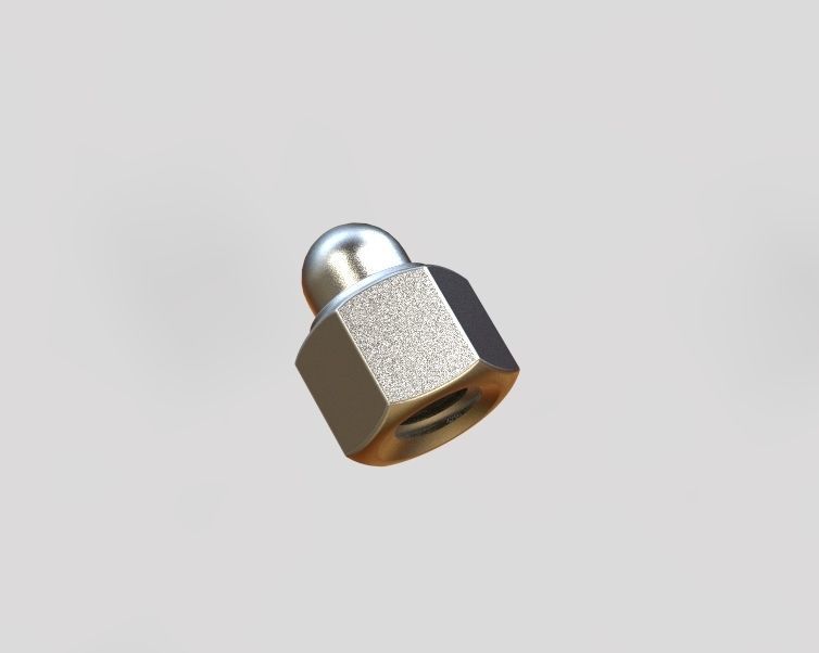 M5 Locking Acorn Nuts 3D print model_24