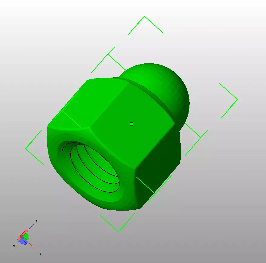 M5 Locking Acorn Nuts 3D print model_0
