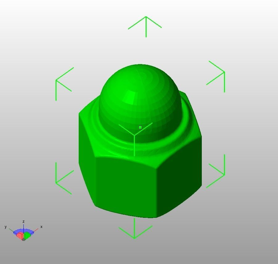 M5 Locking Acorn Nuts 3D print model_23