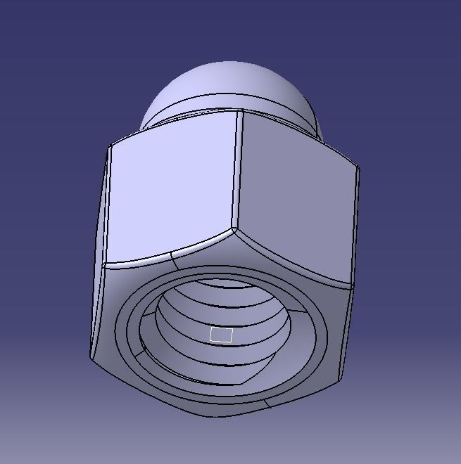 M5 Locking Acorn Nuts 3D print model_12