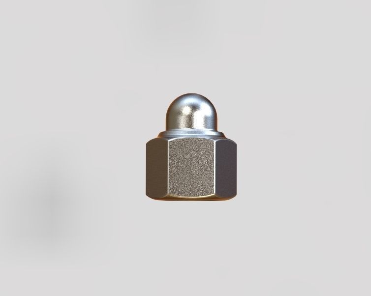 M5 Locking Acorn Nuts 3D print model_32