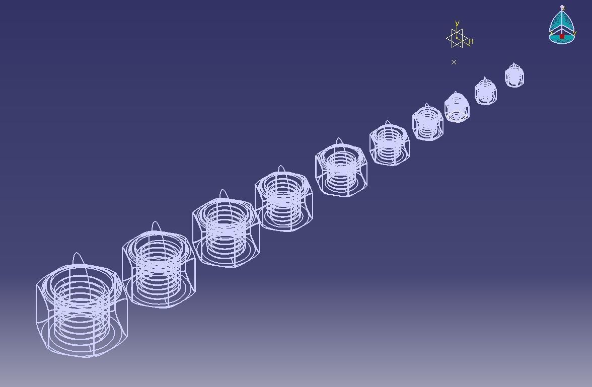 M5 Locking Acorn Nuts 3D print model_3