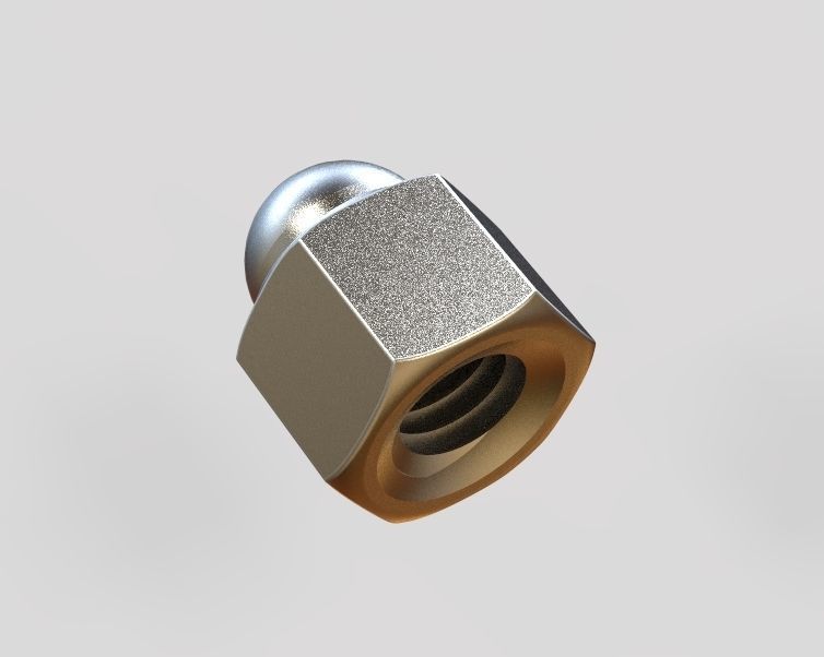M6 Locking Acorn Nuts 3D model 3D printable CGTrader