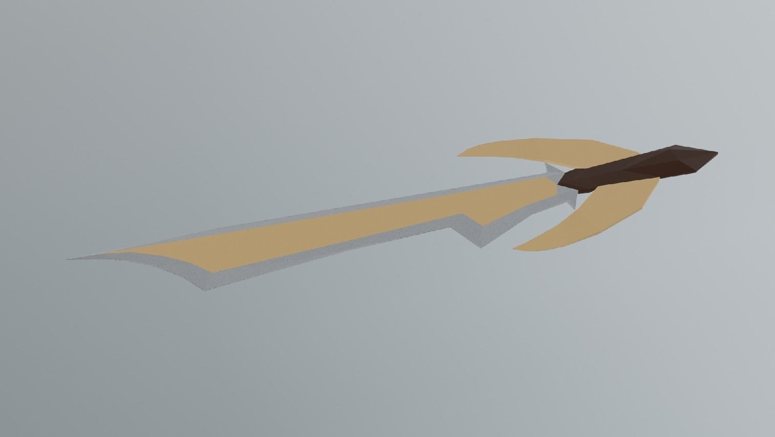 sword Low-poly 3D model_3