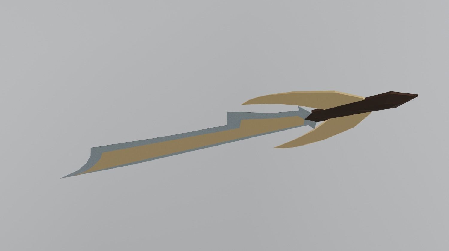 sword Low-poly 3D model_4