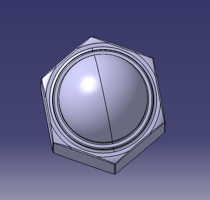 M10 Locking Acorn Nuts 3D print model_17