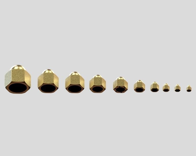 M10 Locking Acorn Nuts 3D print model_31