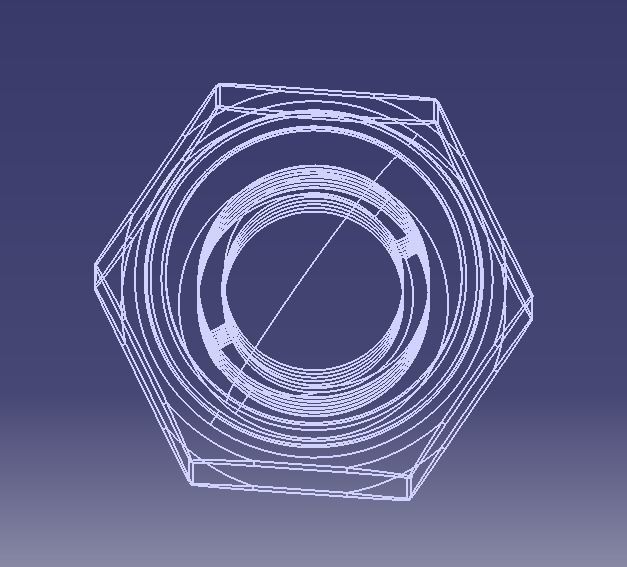 M10 Locking Acorn Nuts 3D print model_6