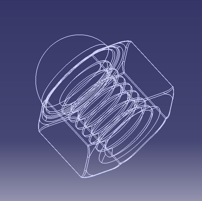 M10 Locking Acorn Nuts 3D print model_8