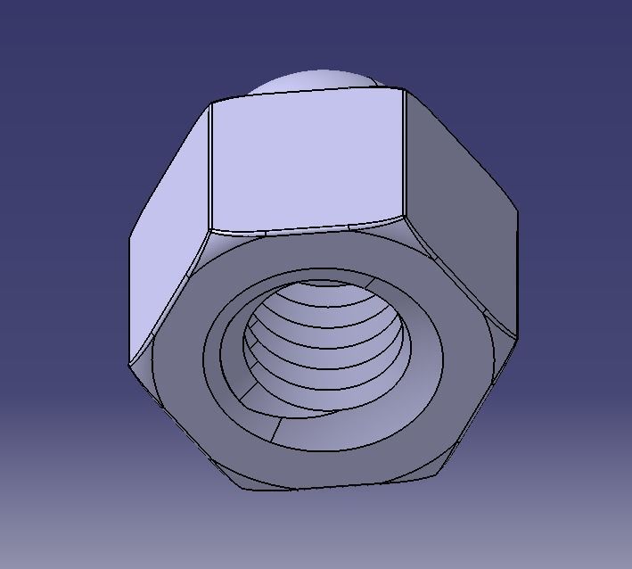 M10 Locking Acorn Nuts 3D print model_21