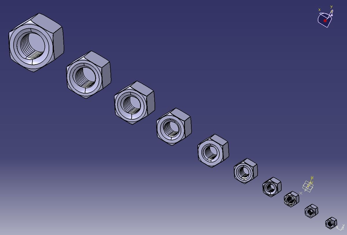 M10 Locking Acorn Nuts 3D print model_38