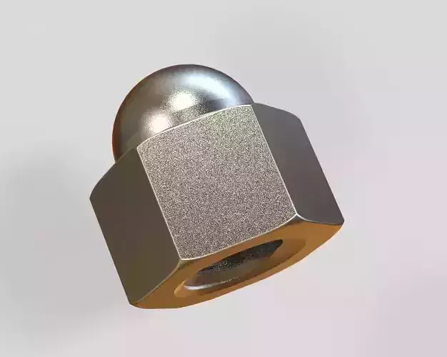 M10 Locking Acorn Nuts 3D print model