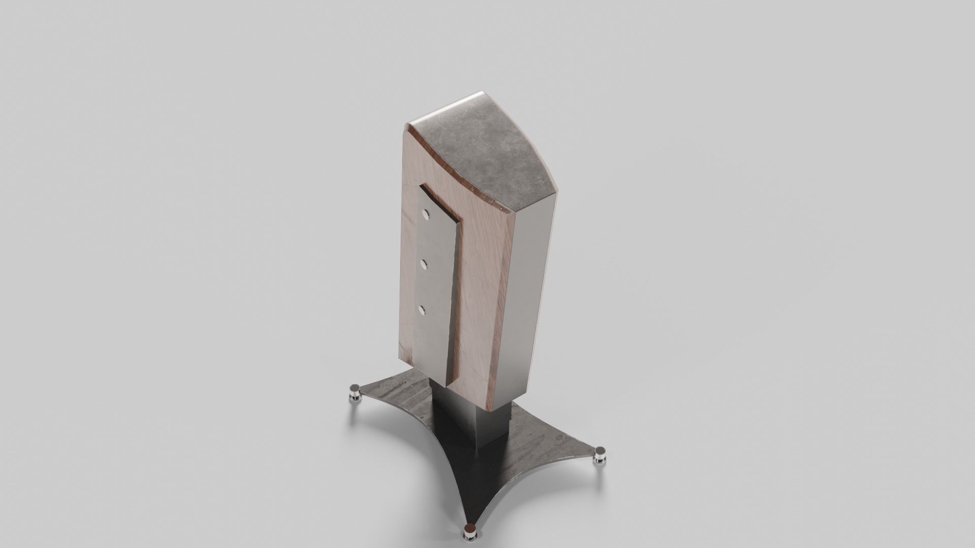 Audio Column Low-poly 3D model_12