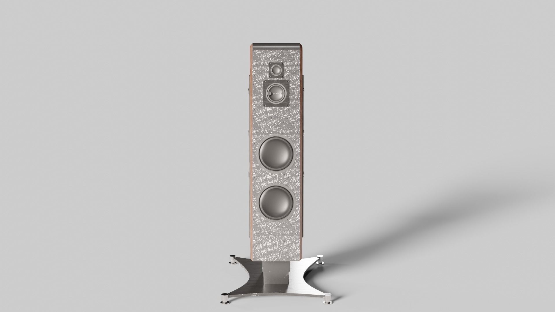 Audio Column Low-poly 3D model_11