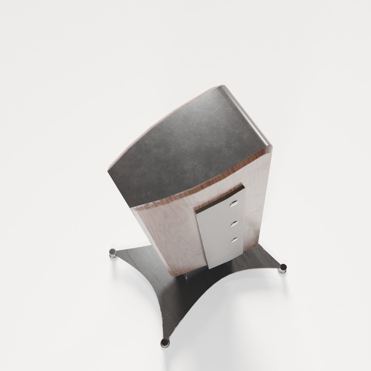 Audio Column Low-poly 3D model_7