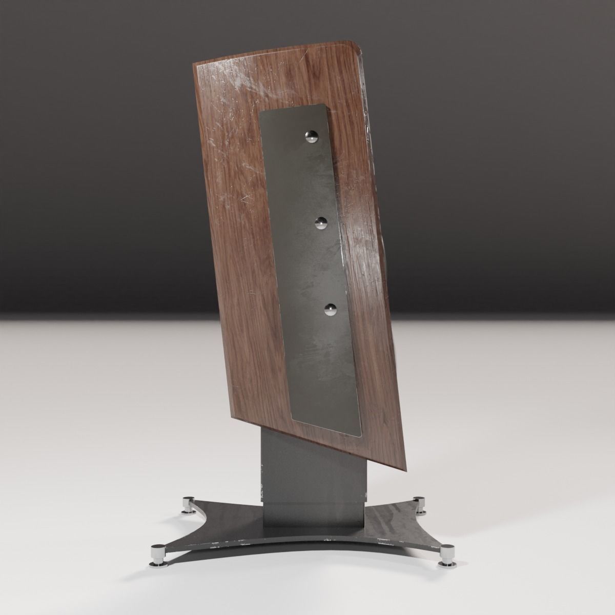 Audio Column Low-poly 3D model_5