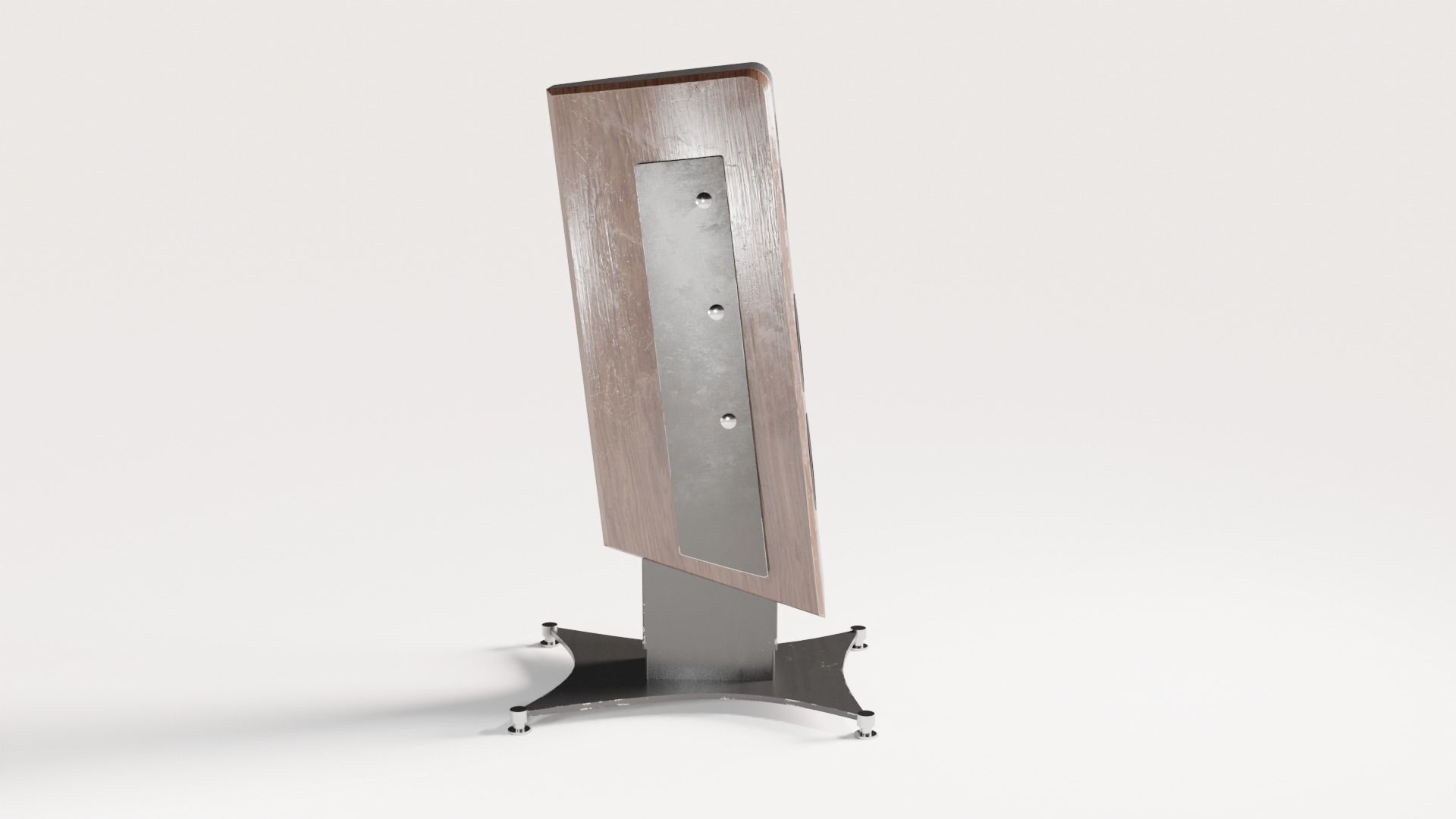 Audio Column Low-poly 3D model_10