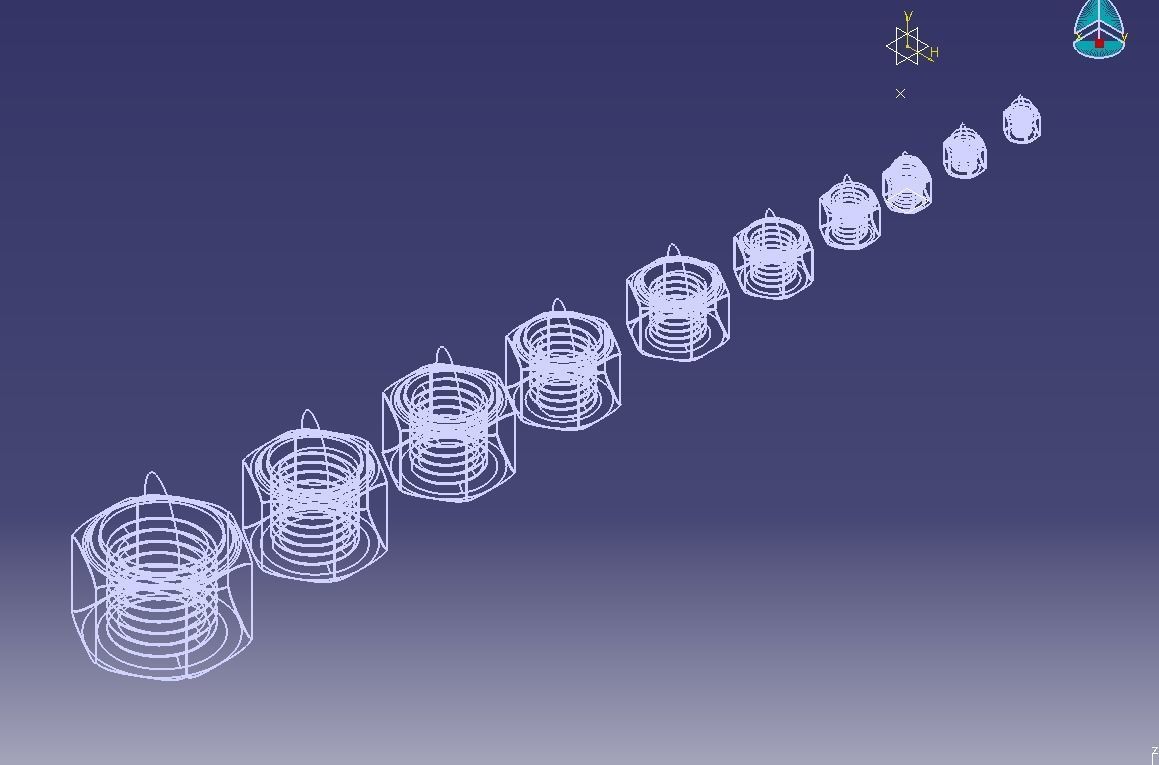 M14 Locking Acorn Nuts 3D print model_25