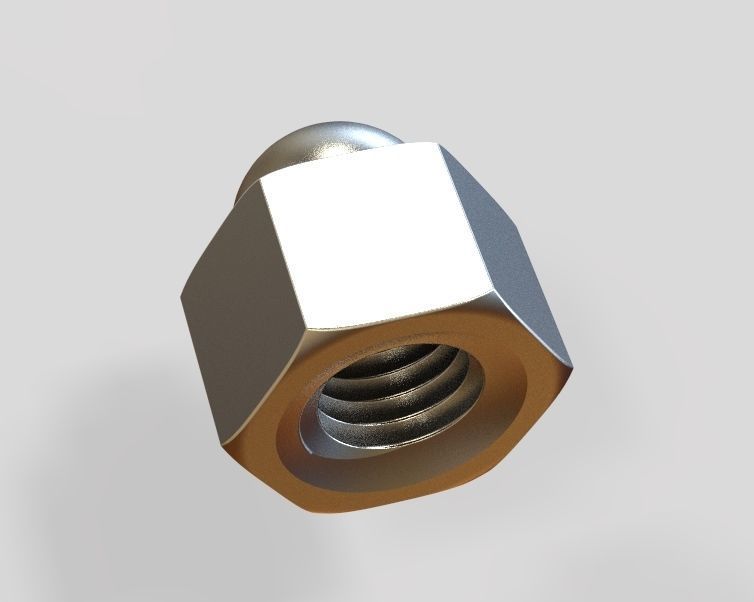 M14 Locking Acorn Nuts 3D print model_1
