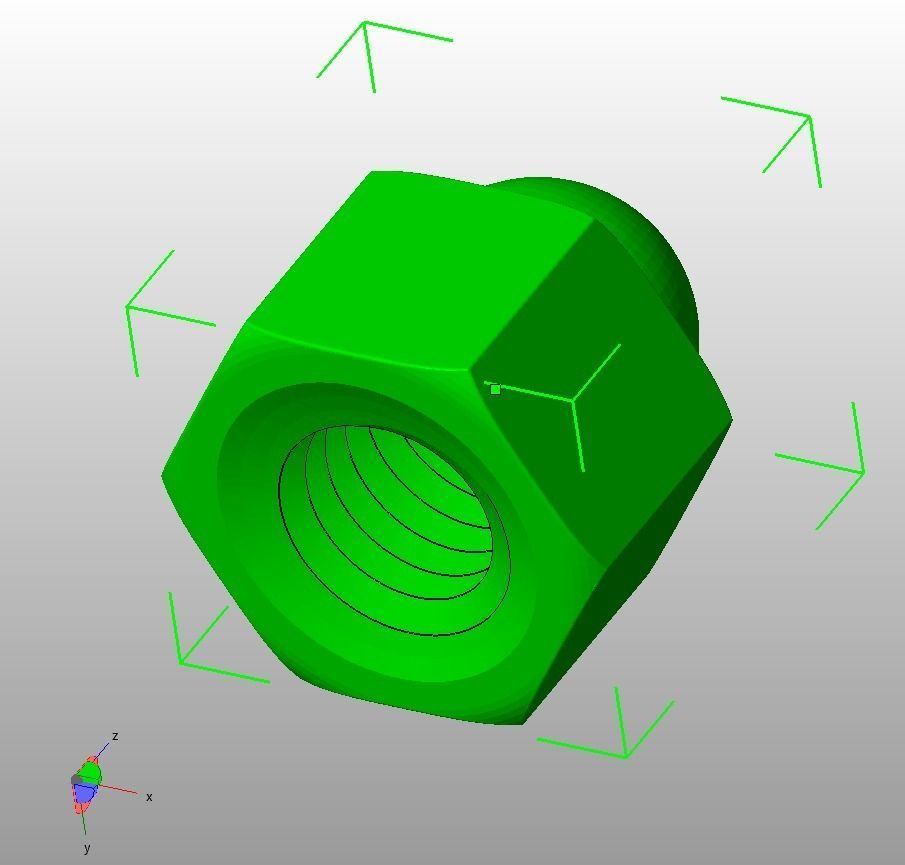 M14 Locking Acorn Nuts 3D print model_12