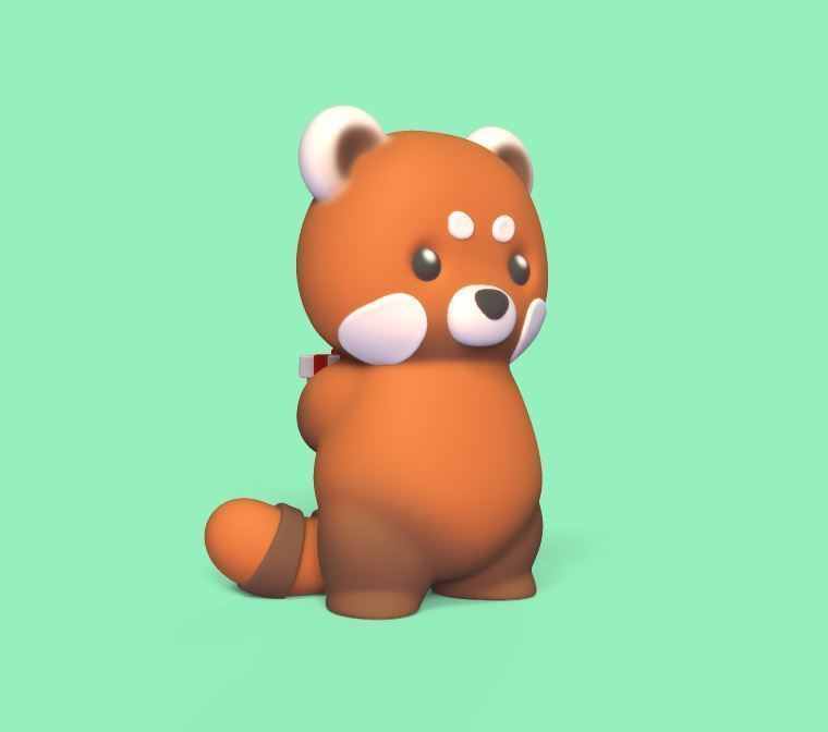 Red Panda Gift 3D print model_1