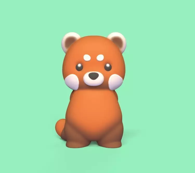 Red Panda Gift 3D print model_0