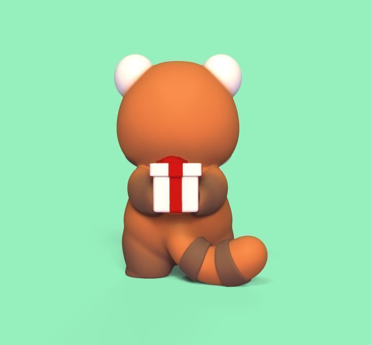 Red Panda Gift 3D print model_3