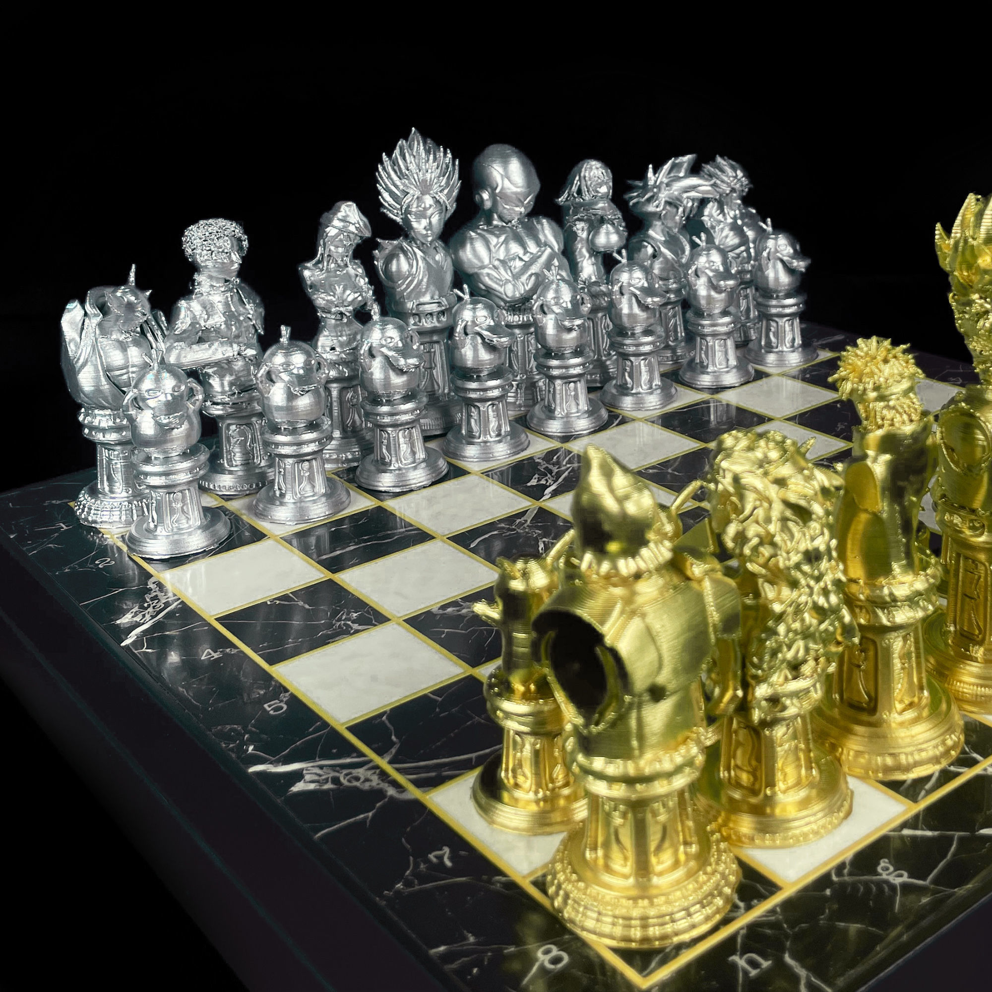 Anime Popular Character Chess Set Anime Chess Set 3D model 3D