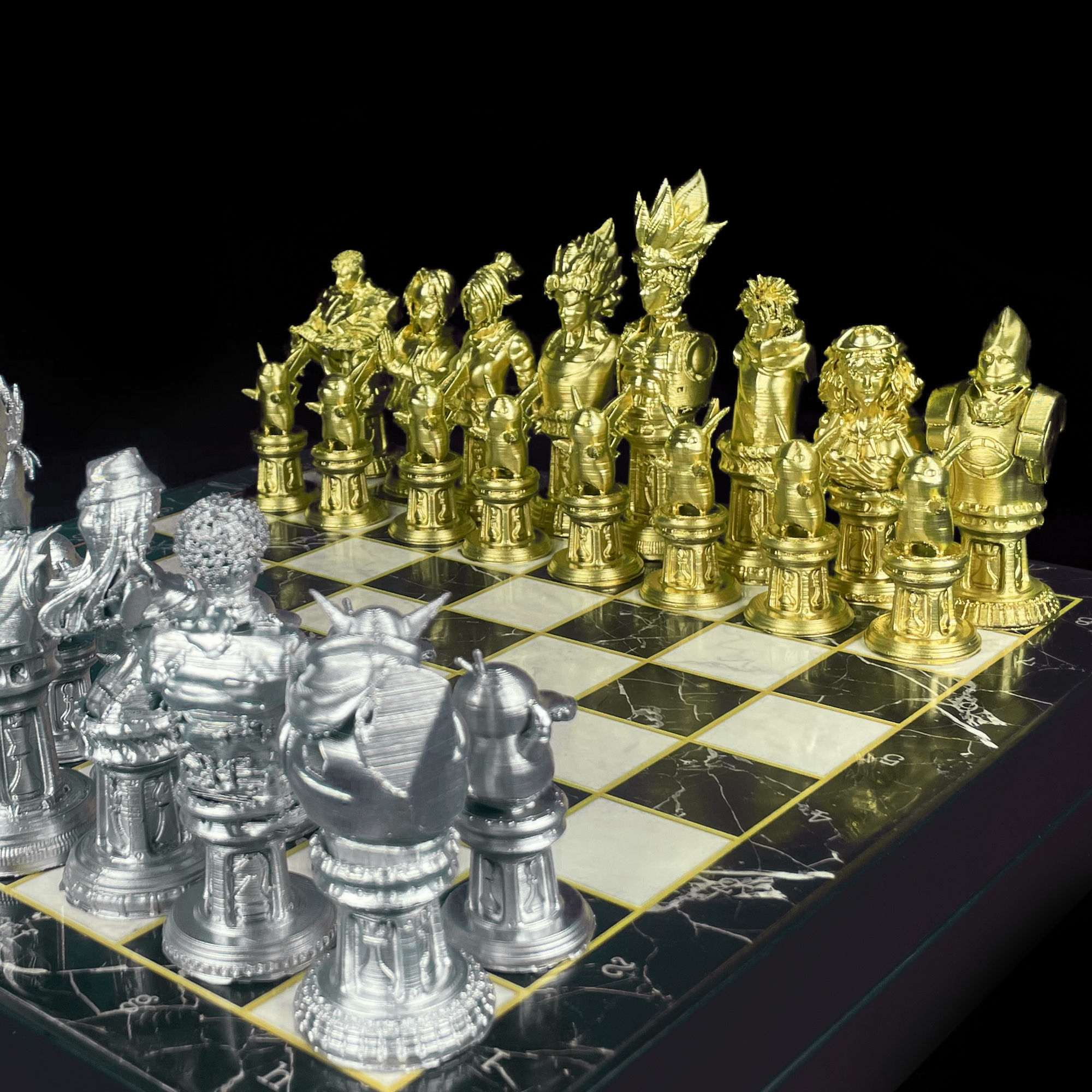 Anime Popular Character Chess Set - Anime Chess Set 3D print model_6