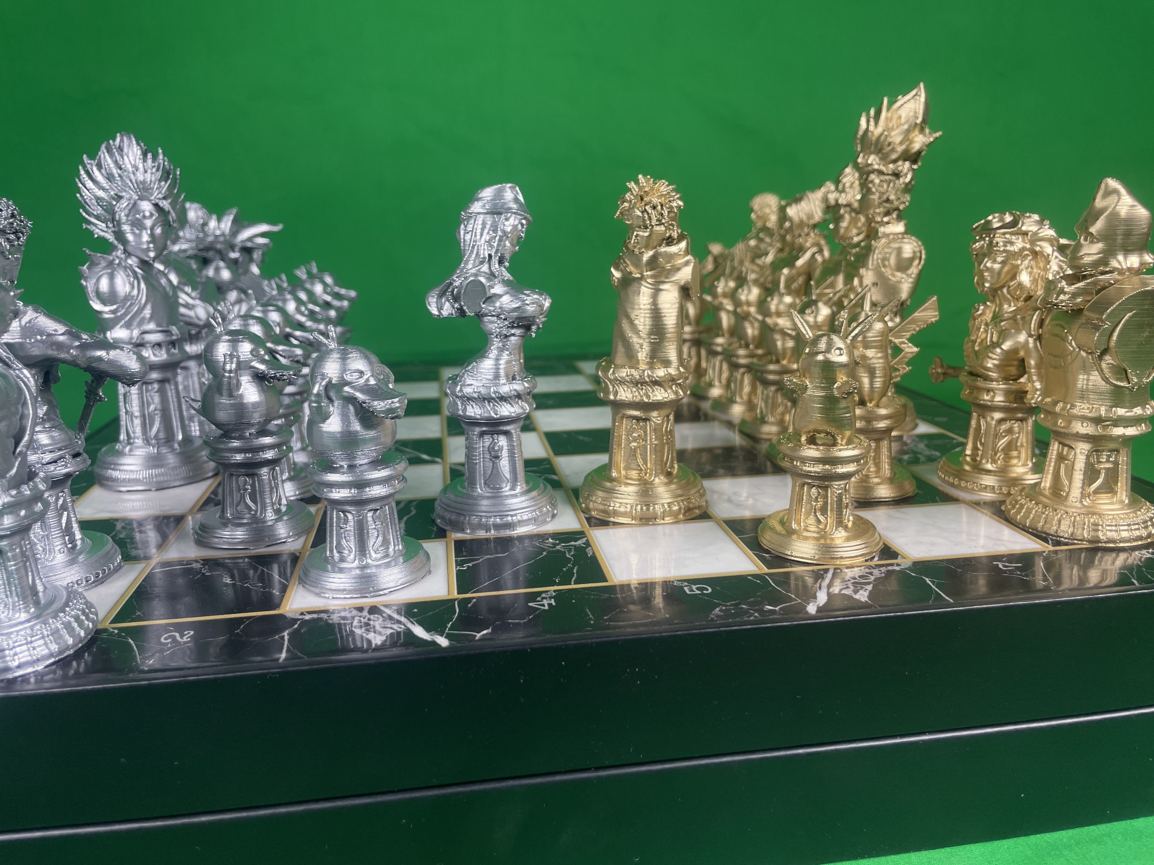 Anime Popular Character Chess Set - Anime Chess Set 3D print model_15