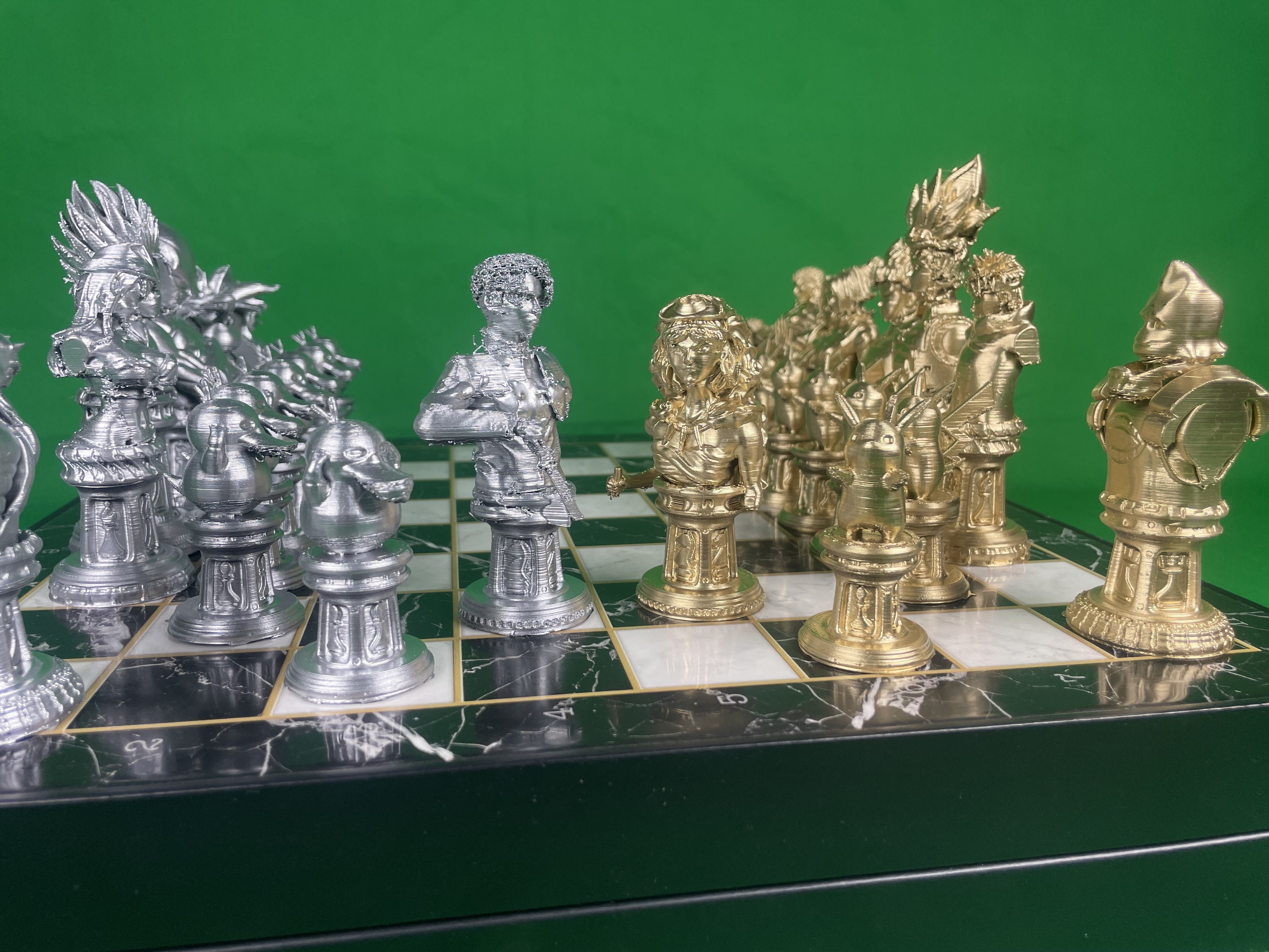 Anime Popular Character Chess Set - Anime Chess Set 3D print model_12