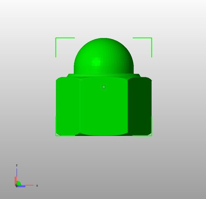 M16 Locking Acorn Nuts 3D print model_9