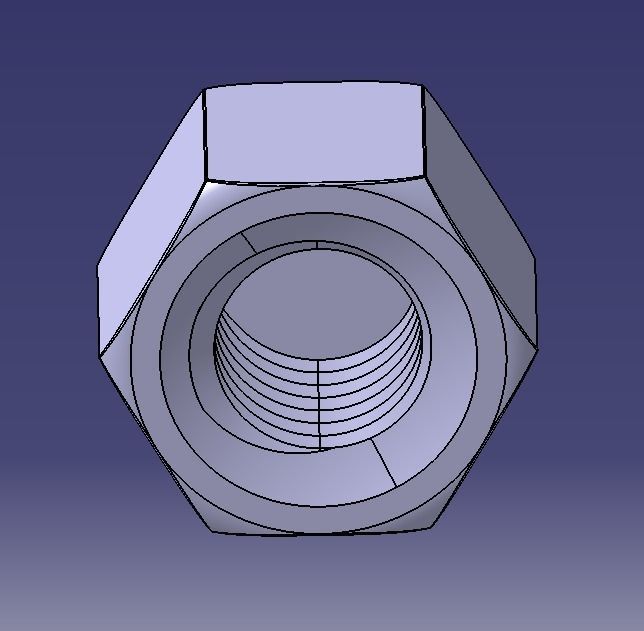 M16 Locking Acorn Nuts 3D print model_23