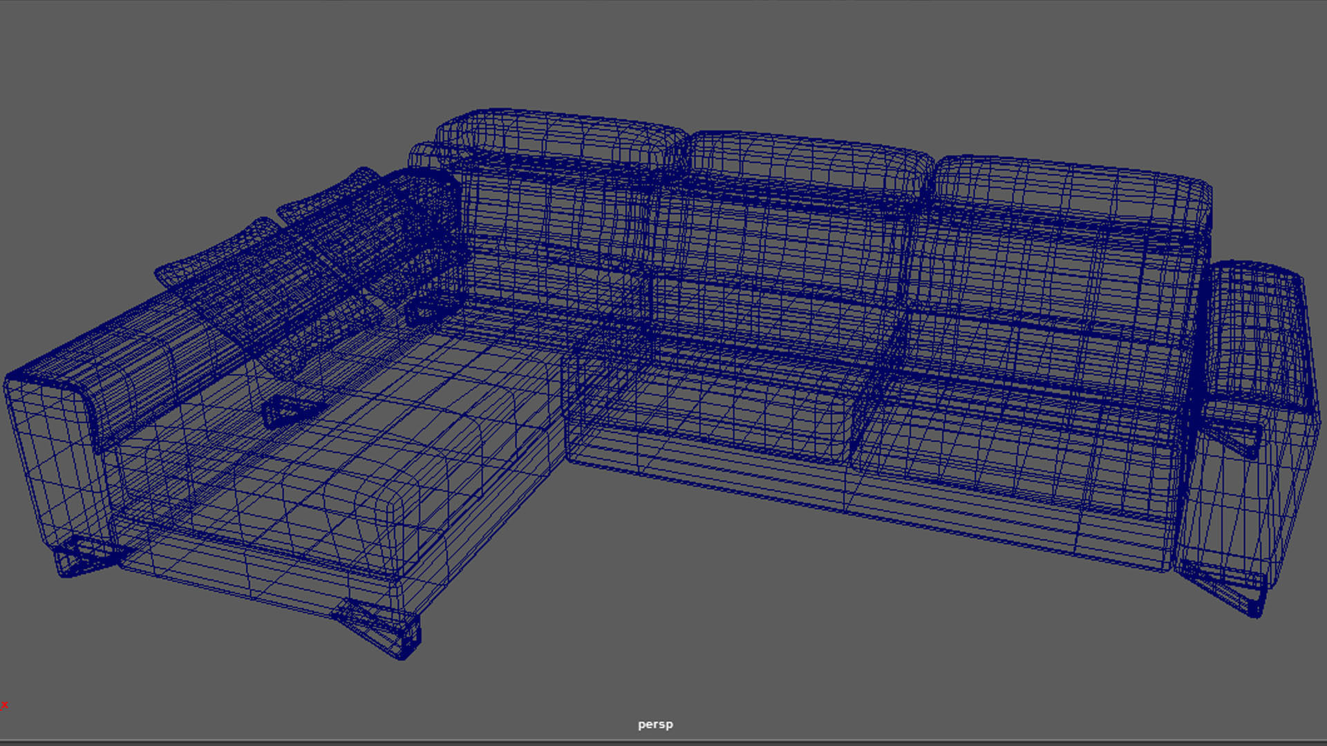 Sofa for Hall 3D model_7