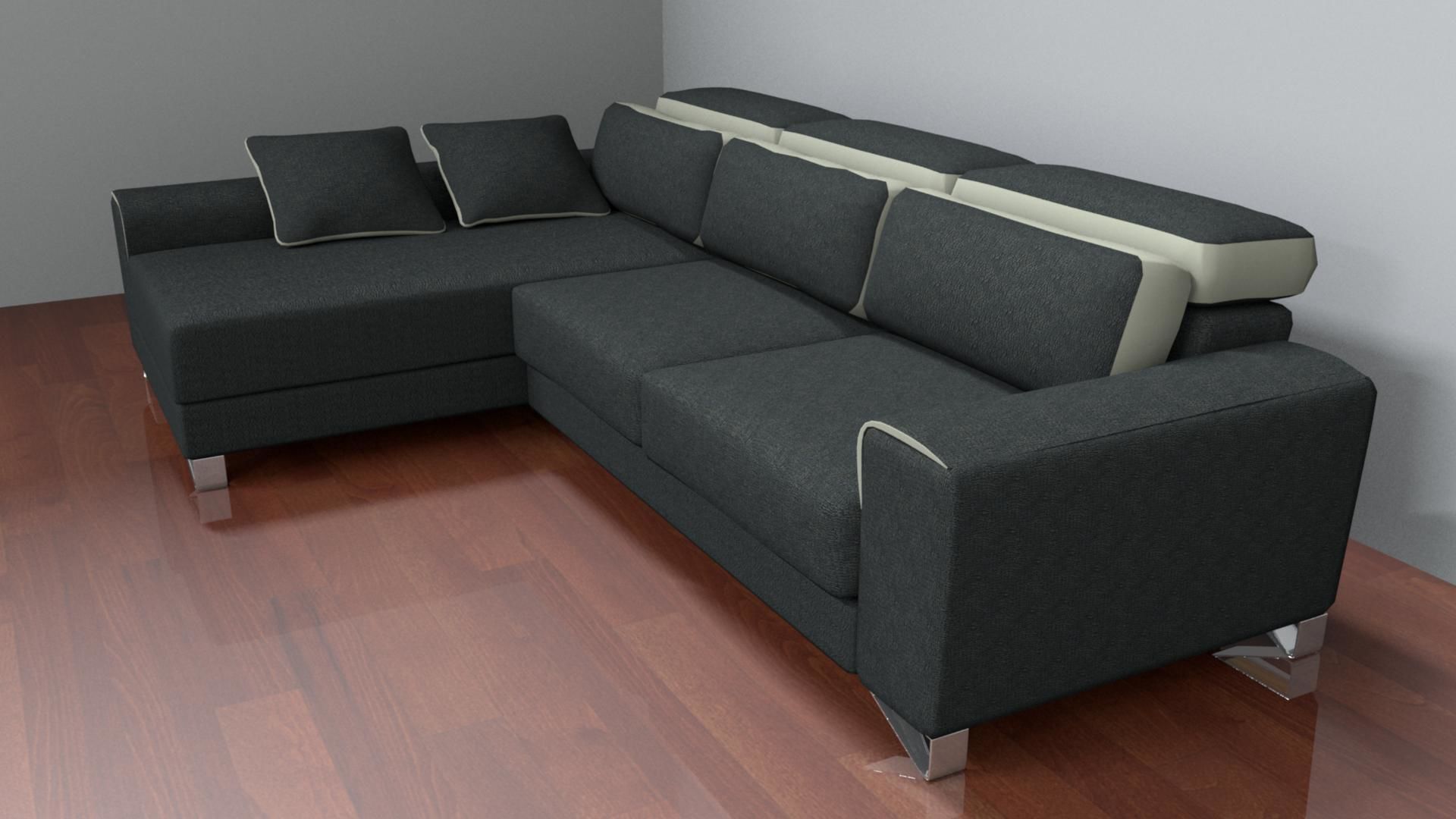 Sofa for Hall 3D model_1