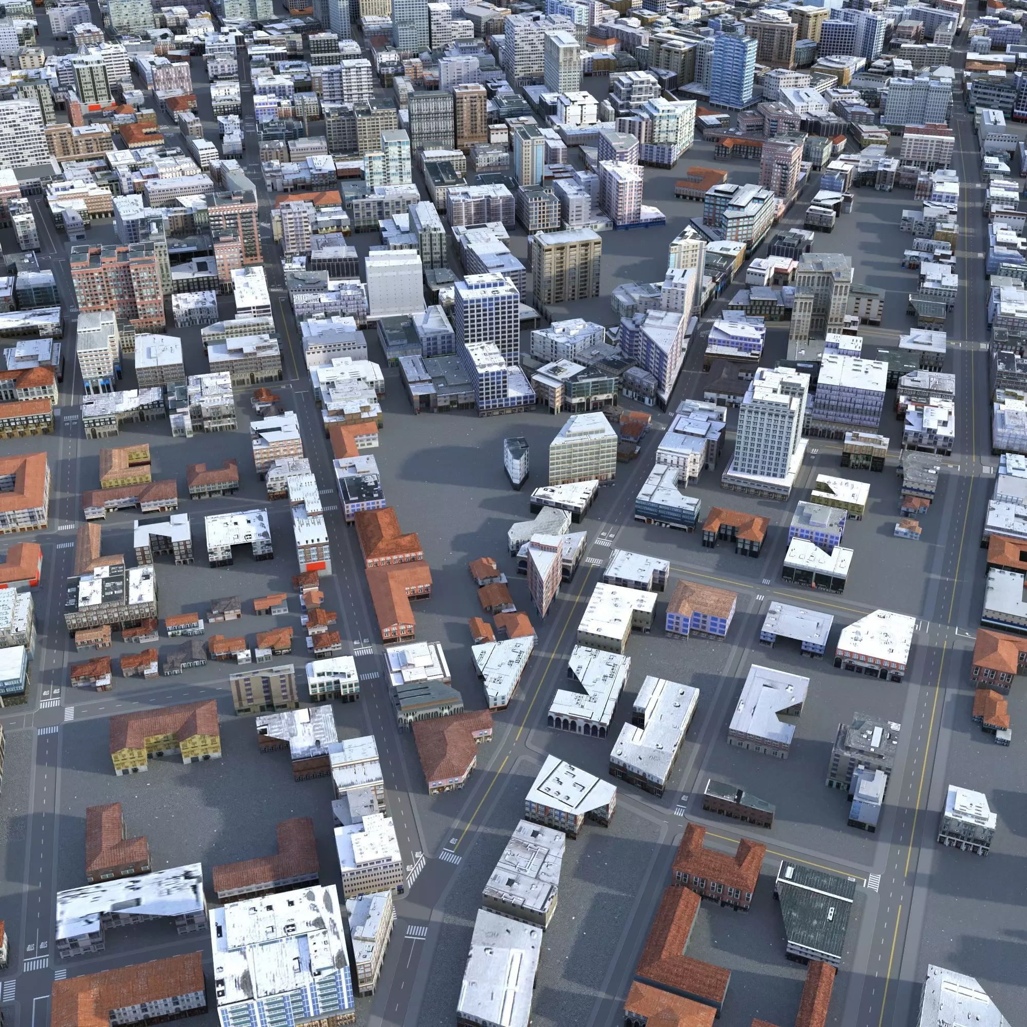 City 67 Low-poly 3D model