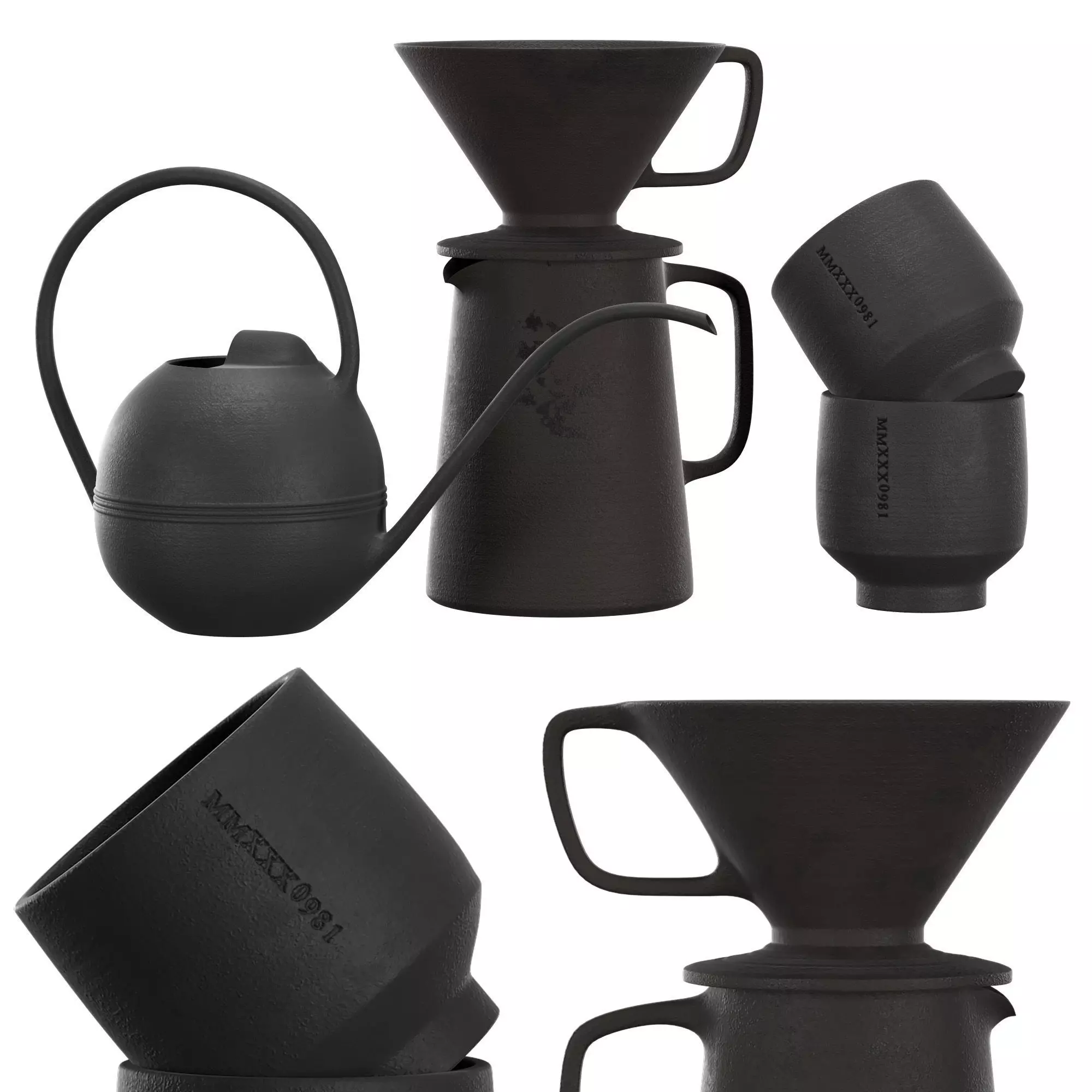 Decor set Takeshi Omura SEPIA 3D model_0