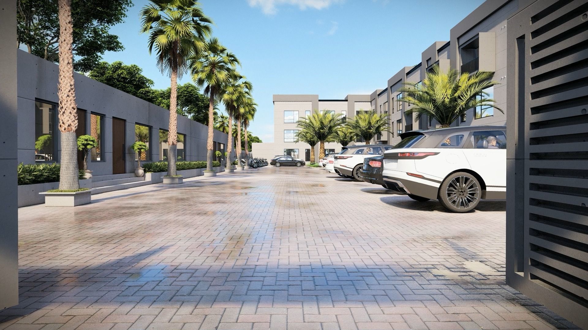 Industrial and commercial building 3d Model with roof garden  3D model_25