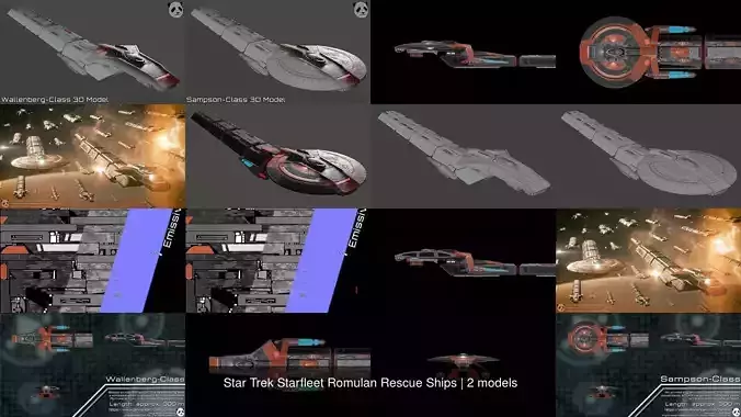 Star Trek Starfleet Romulan Rescue Ships