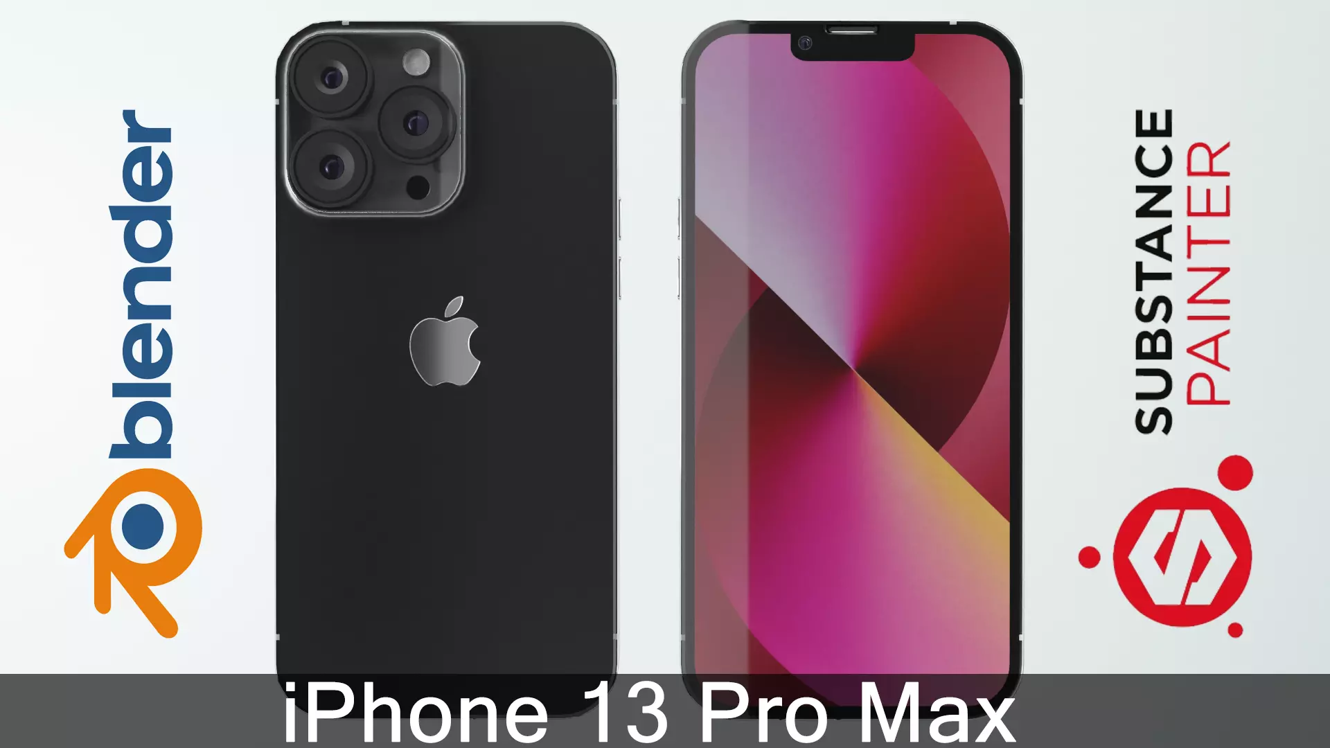 Iphone 13 Low-poly 3D model_0