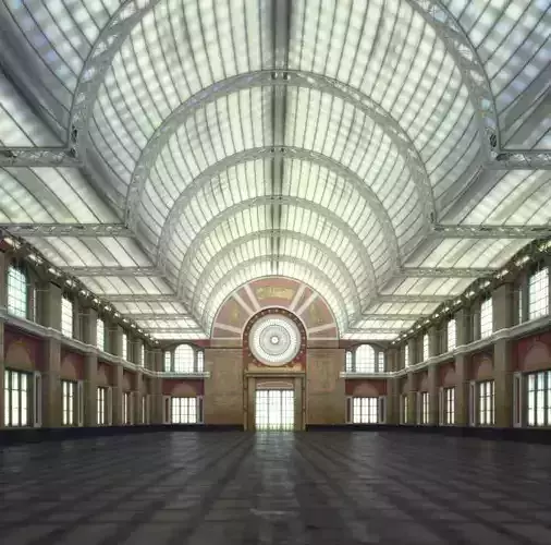 Large Empty Hall Of Railway Station 3D model