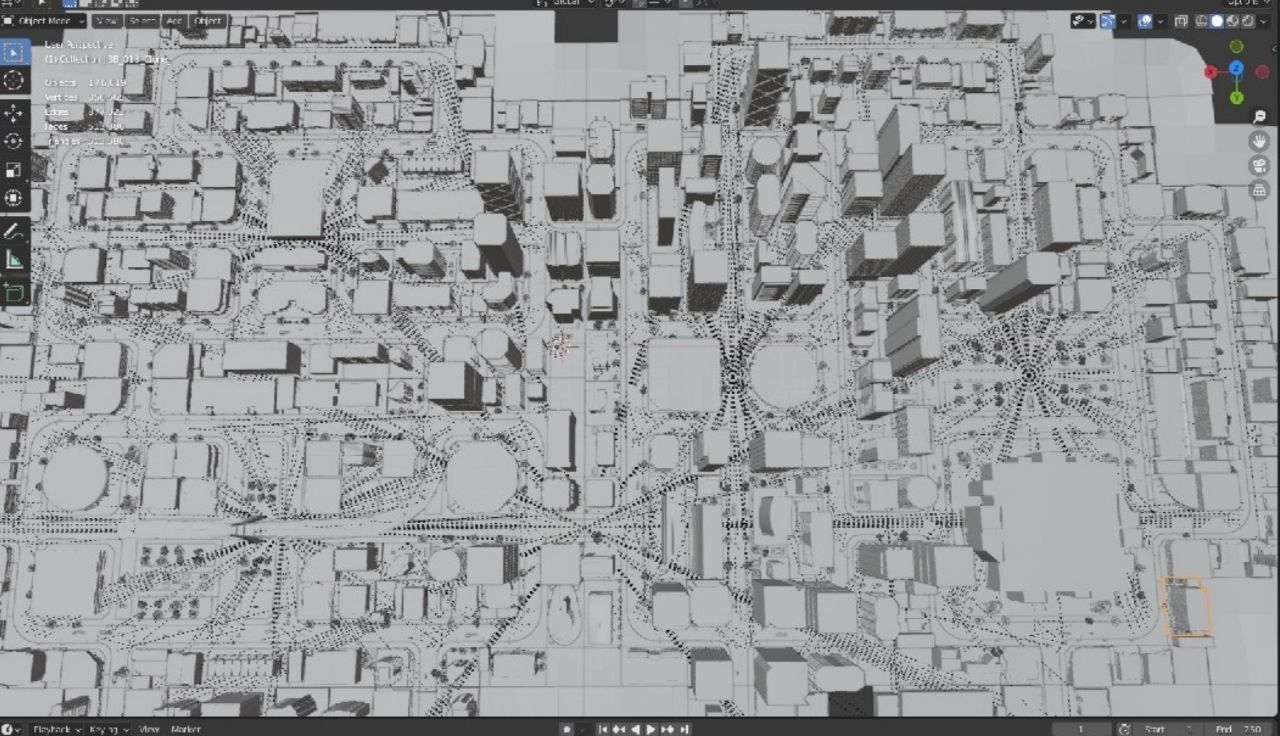 LifeCity Medium Version Low-poly 3D model_4